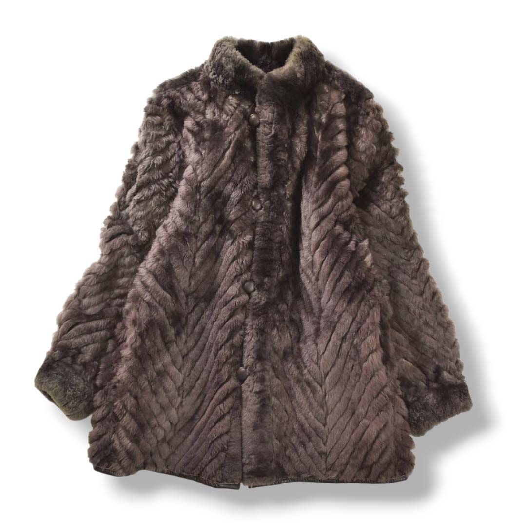 80s ヴィンテージ L ボンバージャケット ボアライナー 羊革 ブラウン 80s ヴィンテージ L ボンバージャケット ボアライナー 羊革 ブラウン