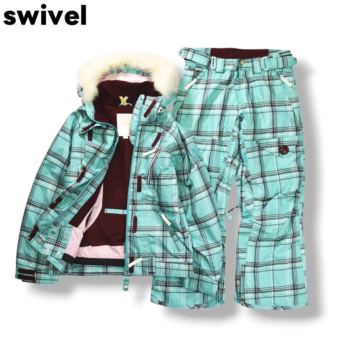 スウィベル swivel スノーボード ウェア セットアップ 上下 ウィンド