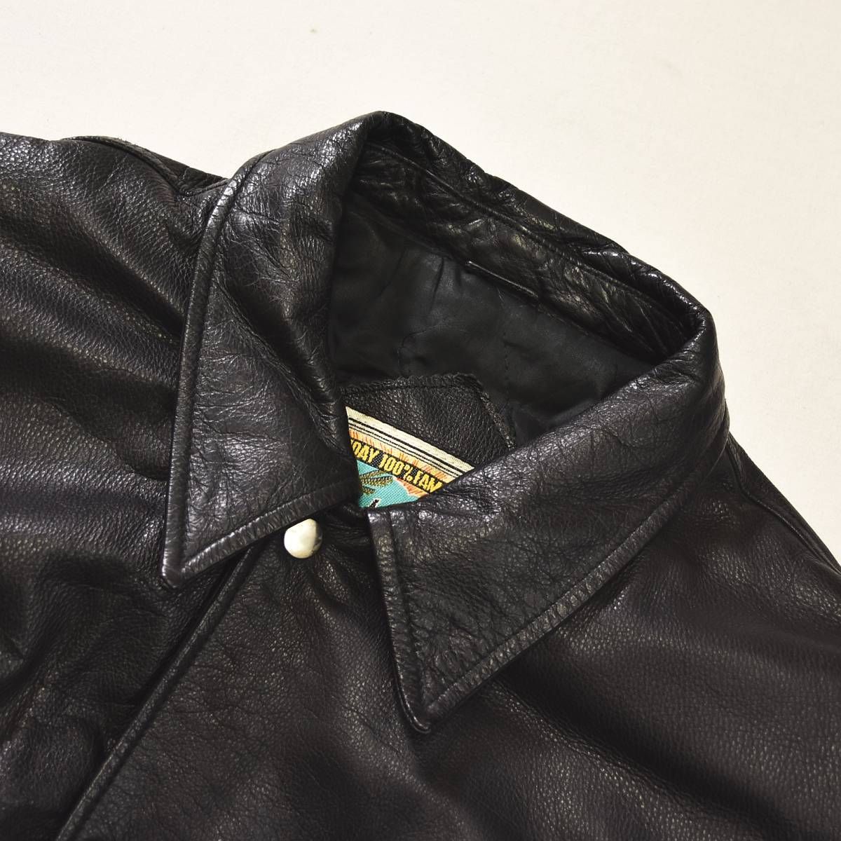 90's Vintage カウレザー/牛革 ボンバージャケット　メンズL VINTAGE 90s ヴィンテージ ロバート コムストック ROBERT COMSTOCK