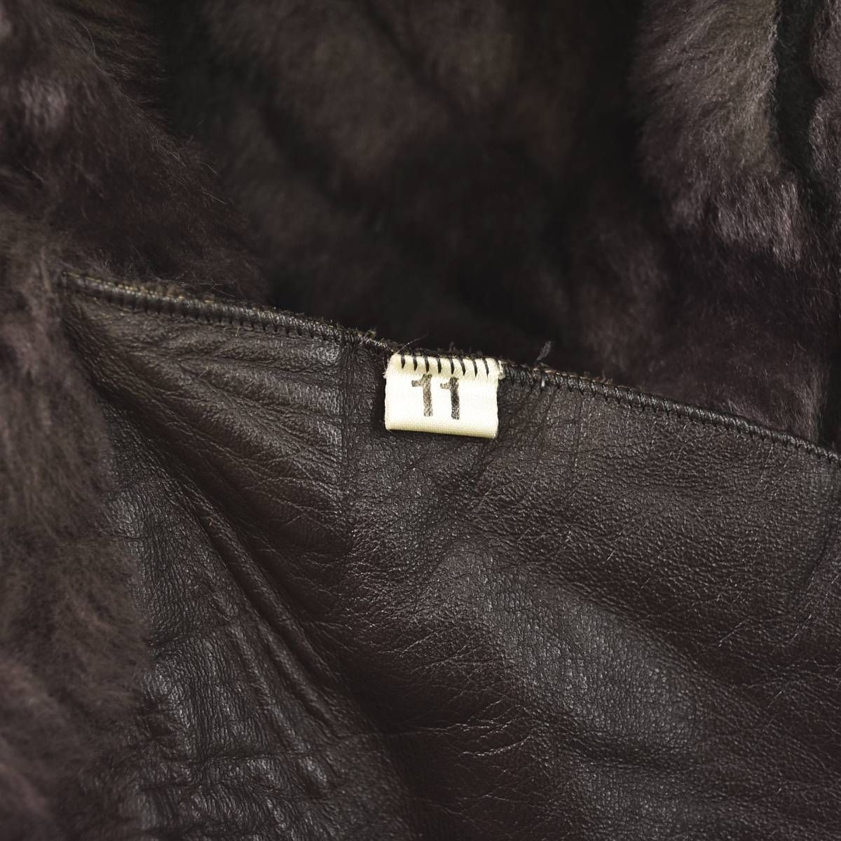 90s ヴィンテージ unknown 羊革 ラム レザー ジャケット ボア ライナー