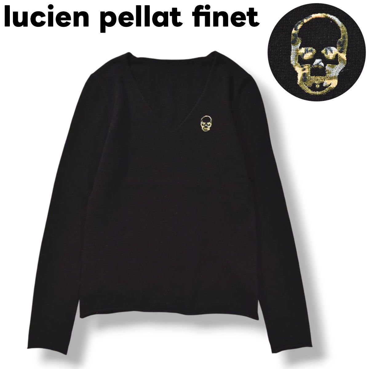 美品】 ルシアン ペラフィネ lucien pellat finet カシミヤ 100％ V