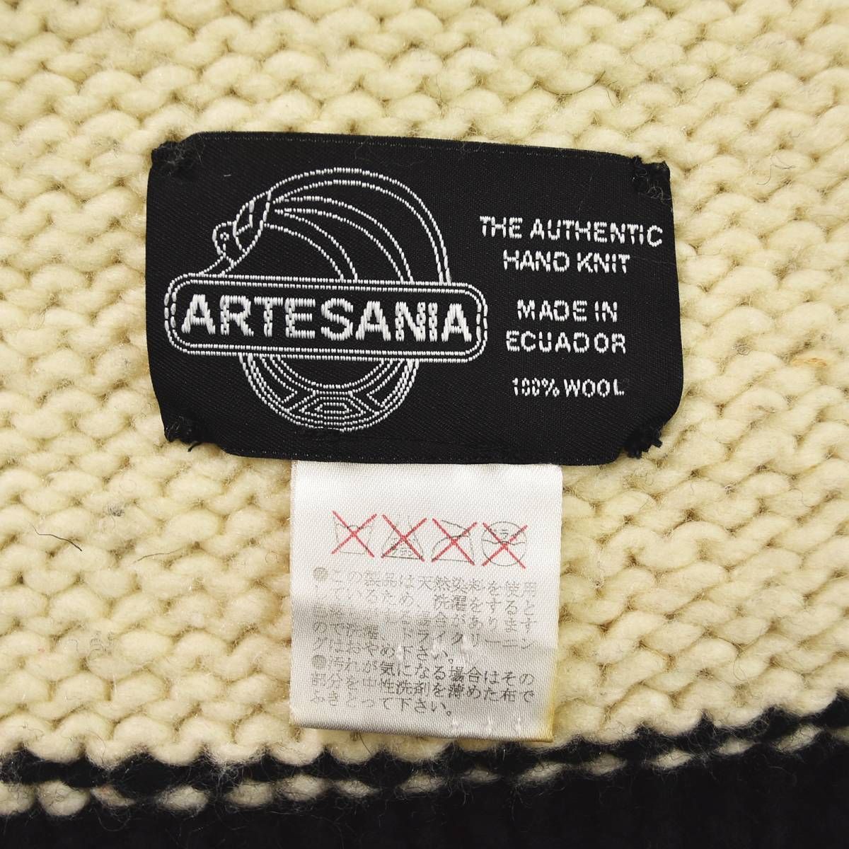 The Calee エクアドルニット ダブルジップ カウチン サンダーバード M エクアドル製 キャリー THE CALEE サンダーバード柄 フルジップアップ