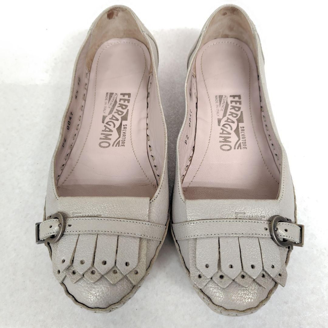 フェラガモ キルトフラットシューズ 5M フェラガモ キルトフラットシューズ 5M フェラガモ キルトフラット