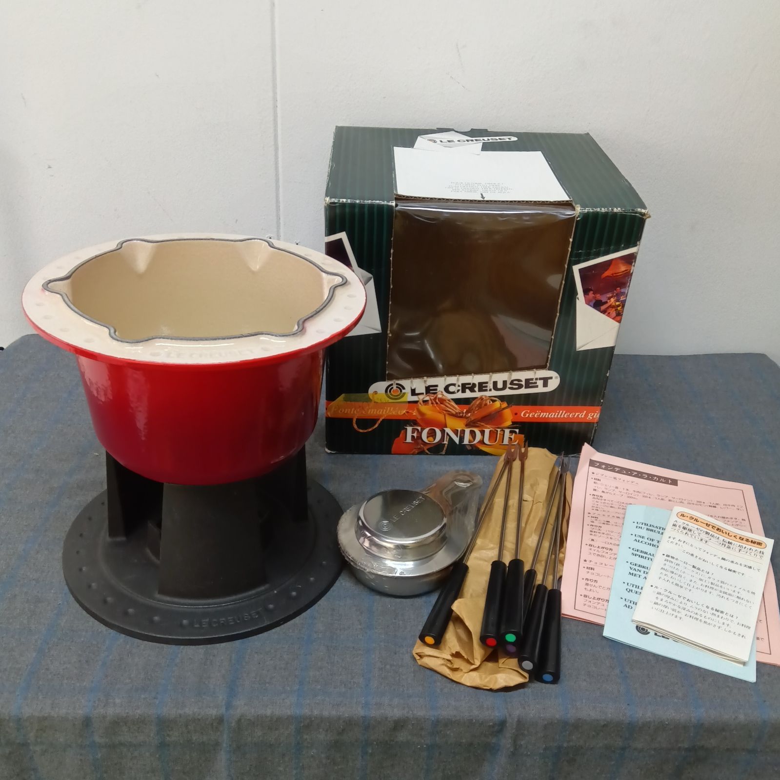 【新品未使用品】LECREUSET フォンデュセット 美品】LE CREUSET/ル・クレーゼ フォンデュセット A963 - メルカリ