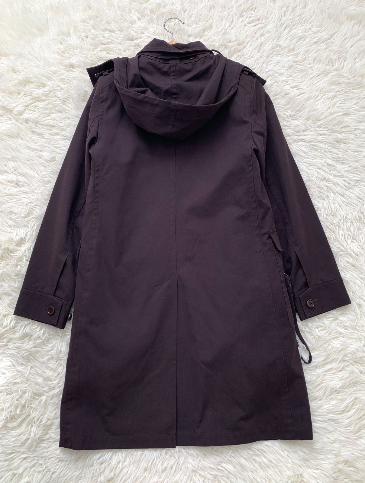 MARGARET HOWEL お買い得品 ダークブラウン ファーライナー付き ロング