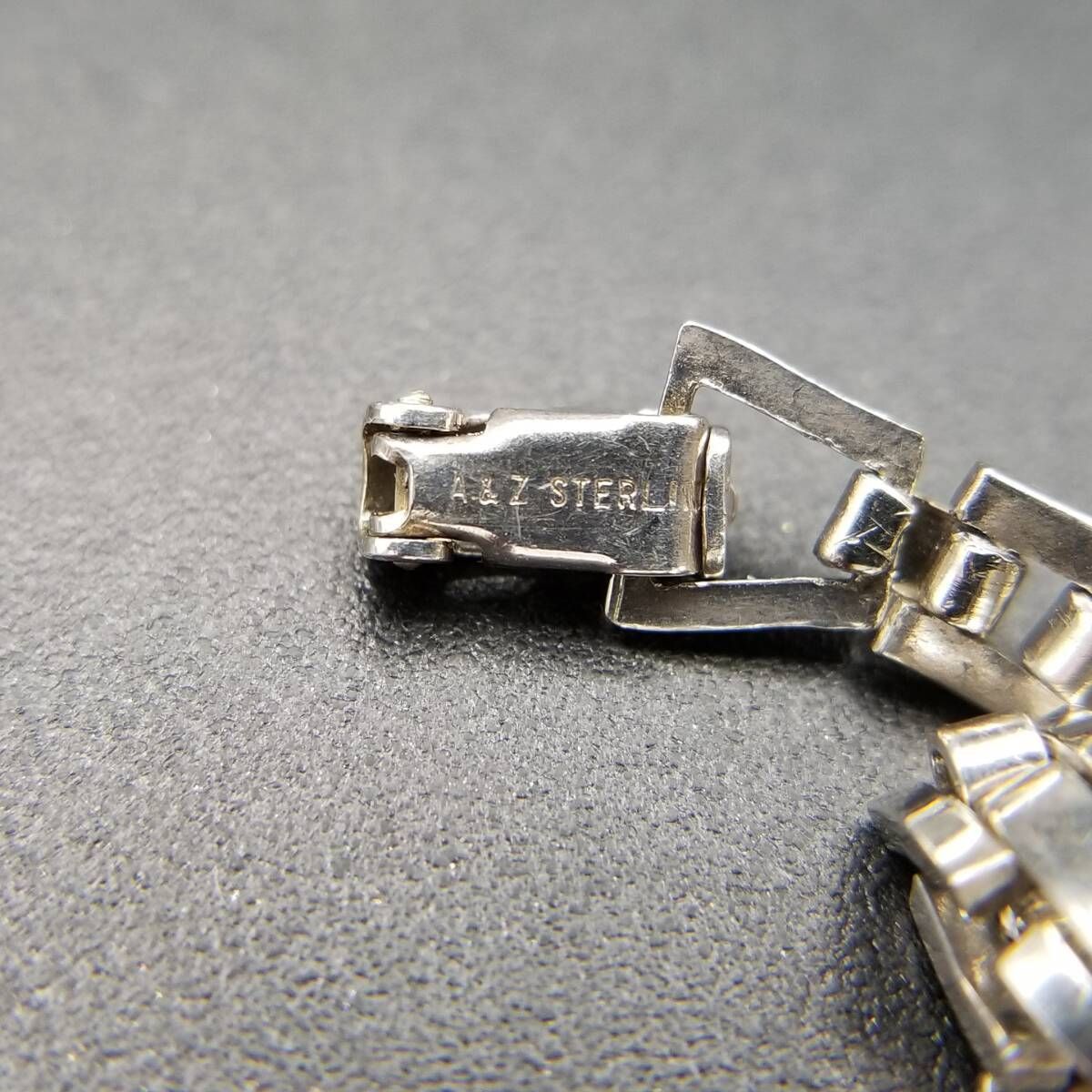A&Z IDタグ ヴィンテージ ブレスレット 925 シルバー ボックスチェーン