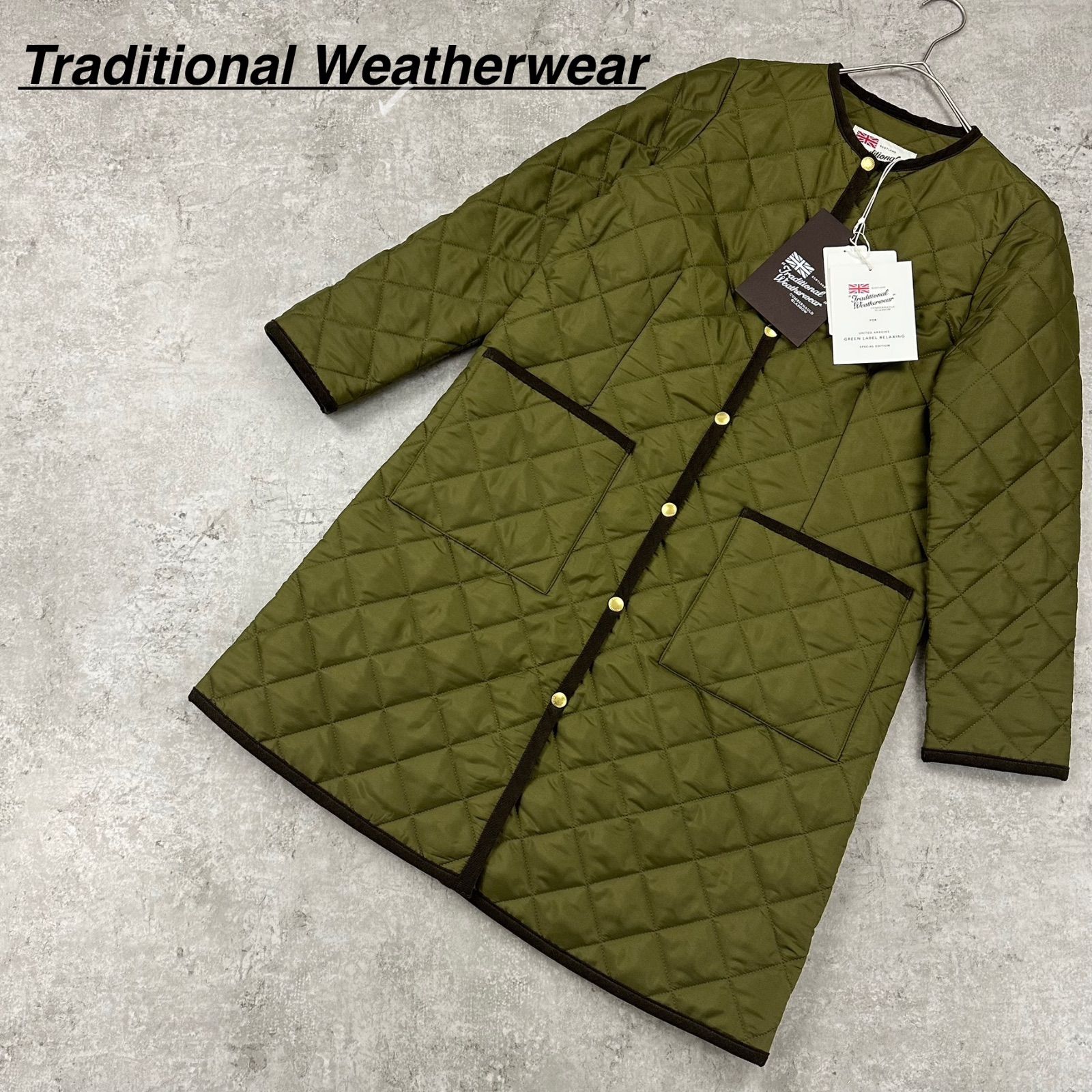 【未使用】Traditional Weatherwear green label relaxing 別注 オリーブ トラディショナル ウェザー ...
