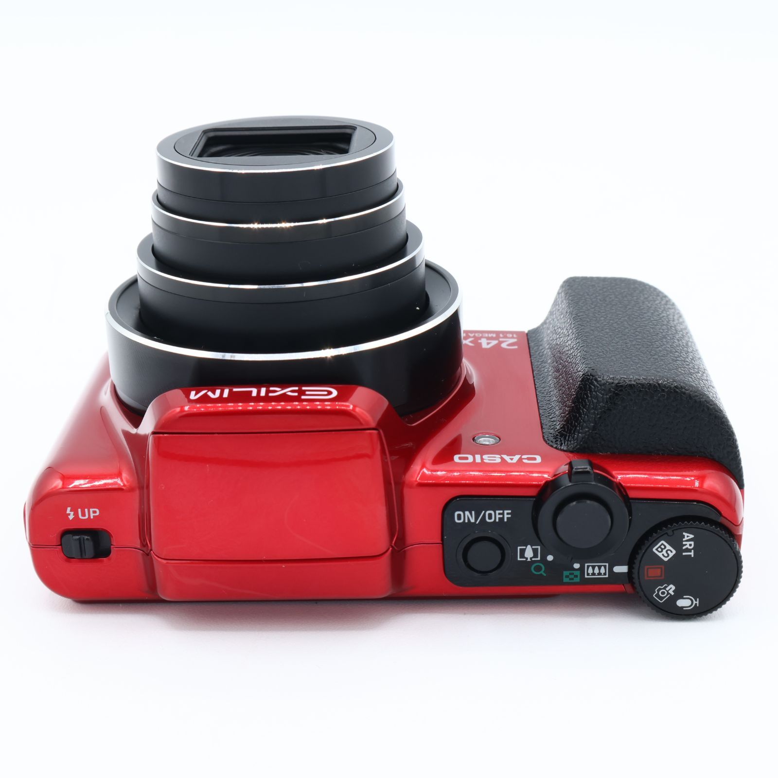 デジカメ CASIO EX-H50 デジタルカメラ 赤 カシオ、光学24倍ズームを