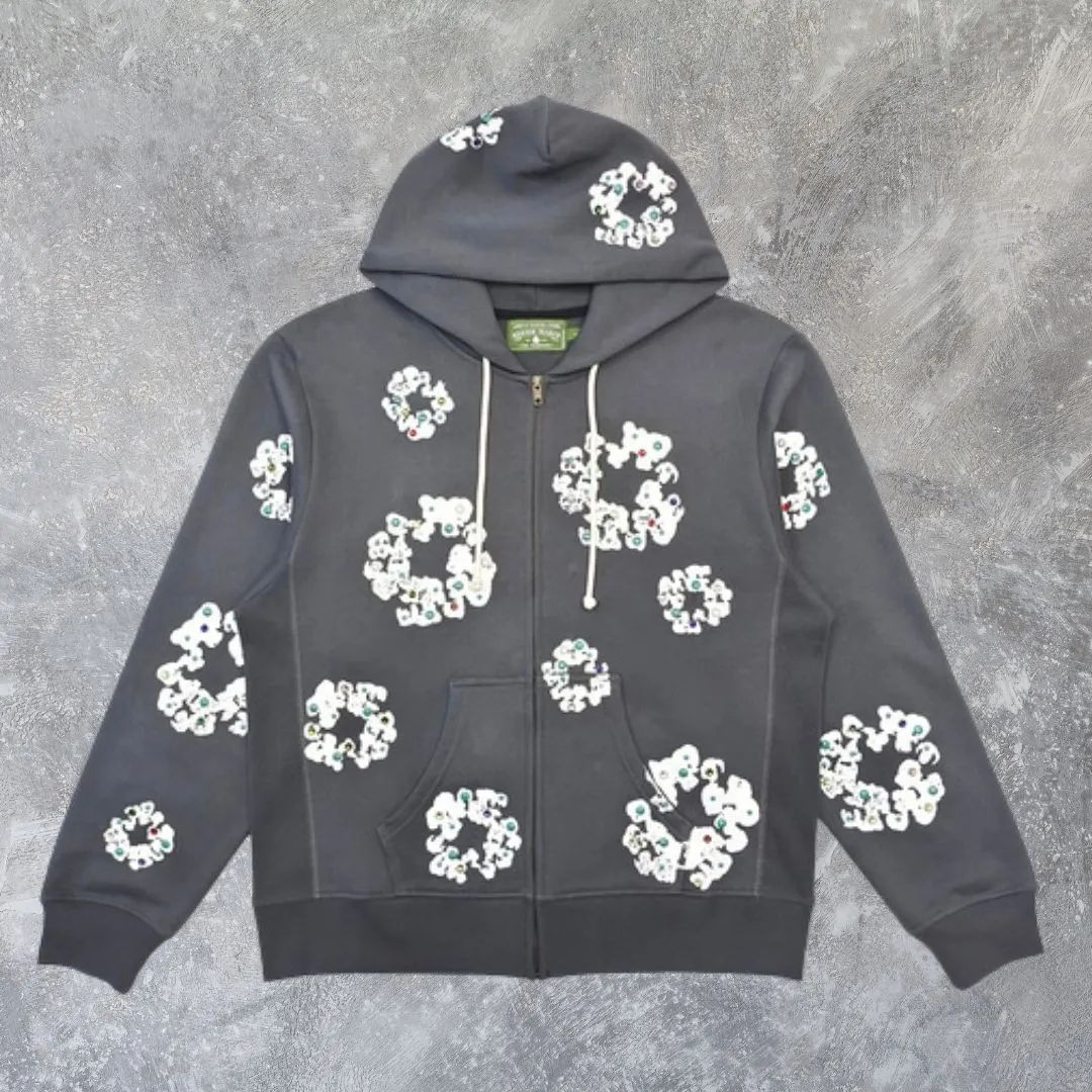 正規品 Denim Tears デニムティアーズ グレー 花柄 ラインストーン 