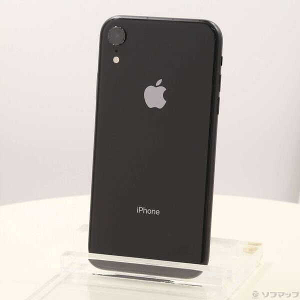 中古　国内版　SIMフリー　iPhoneXR 64GB ブラック色 品〕 iPhoneXR 64GB ストア ブラック MT002J／A SIMフリー【262