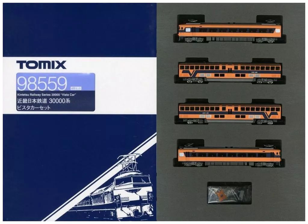 新品】鉄道模型 1/150 近畿日本鉄道 30000系ビスタカーセット(4両