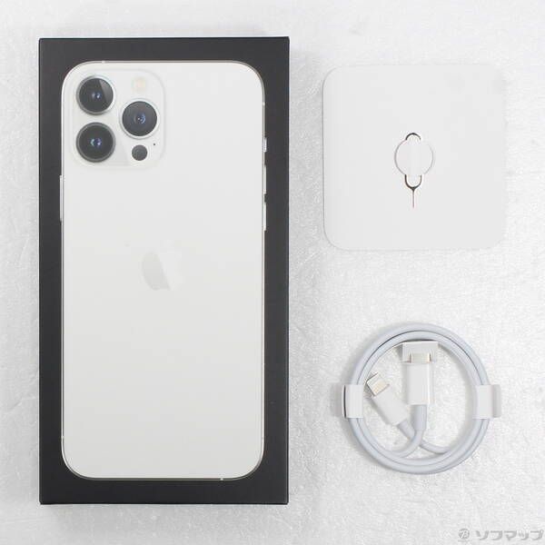 中古品〕 iPhone13 Pro Max 256GB シルバー MLJ93J／A SIMフリー【348