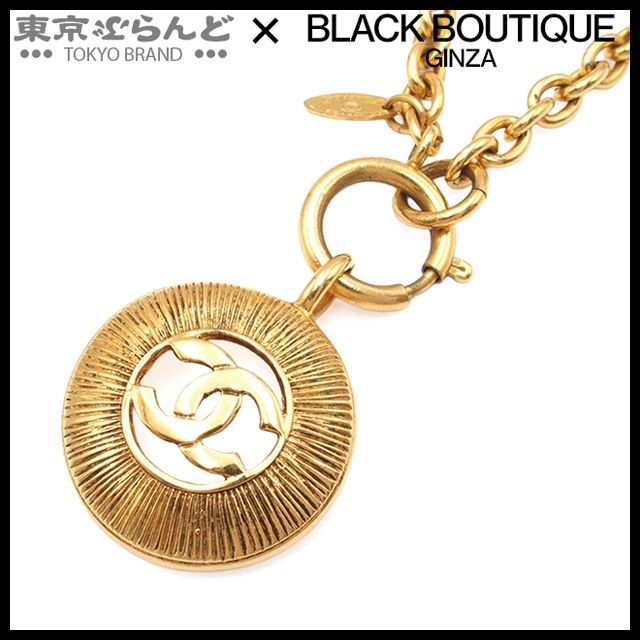 シャネル CHANEL ロング ネックレス ゴールド メタル ココマーク