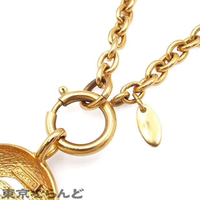 シャネル CHANEL ロング ネックレス ゴールド メタル ココマーク