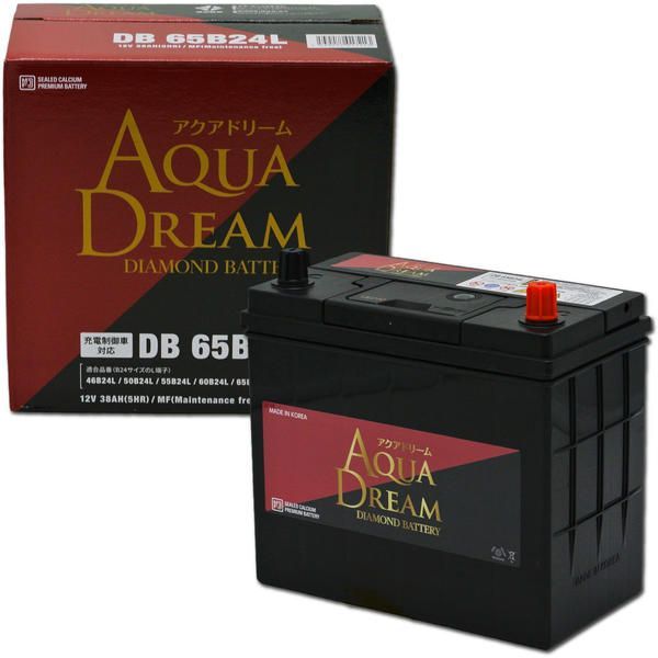 AQUA DREAM DB-65B24L 国産車用( ´艸｀) 充電制御車対応バッテリー 