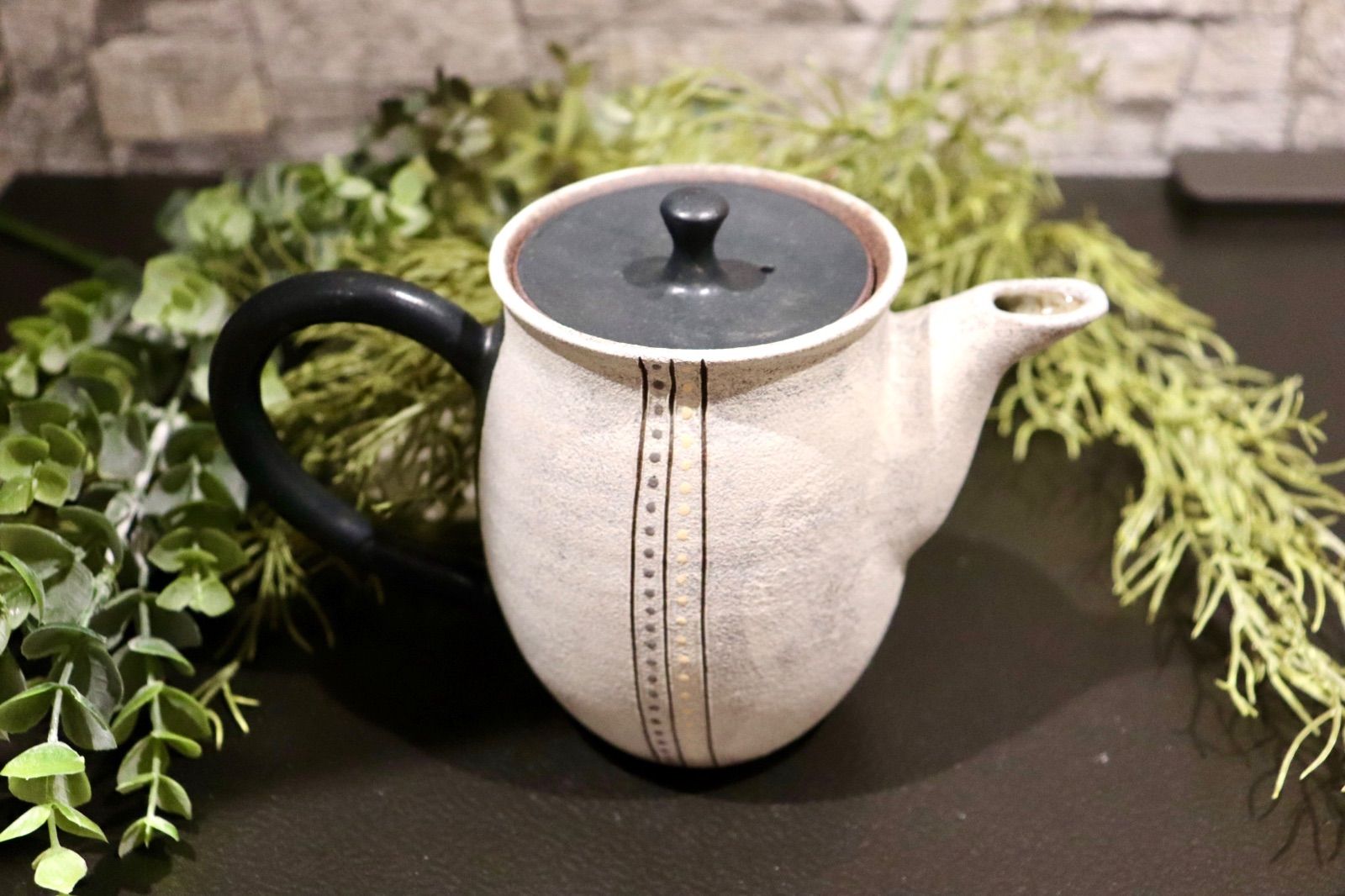 陶器　丹波焼 GMIO268◯市野悟窯 丹波焼 ティーポット 伝統工芸 丹波篠山 未使用