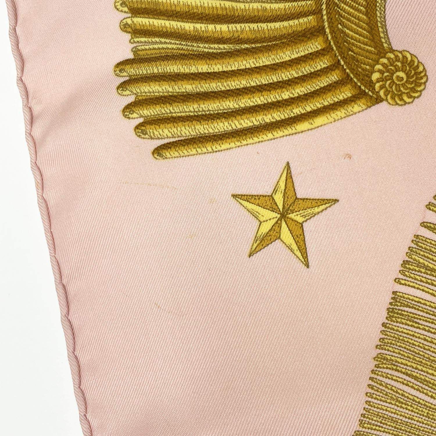 HERMES トップ エルメス カレ90 POSTE ET CAVALERIE サーベル飾り袋