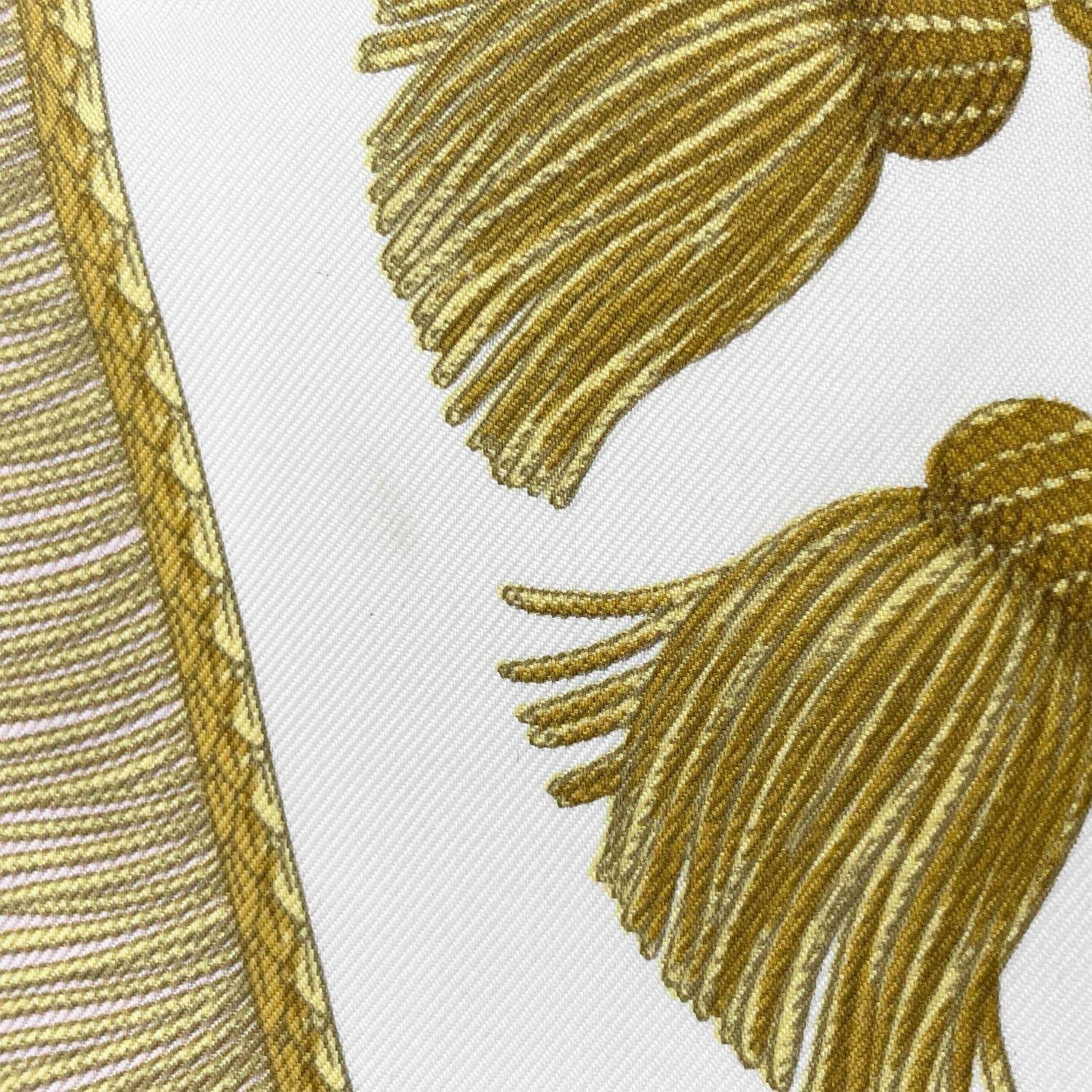 HERMES エルメス カレ90 POSTE ET CAVALERIE サーベル飾り袋 シルク