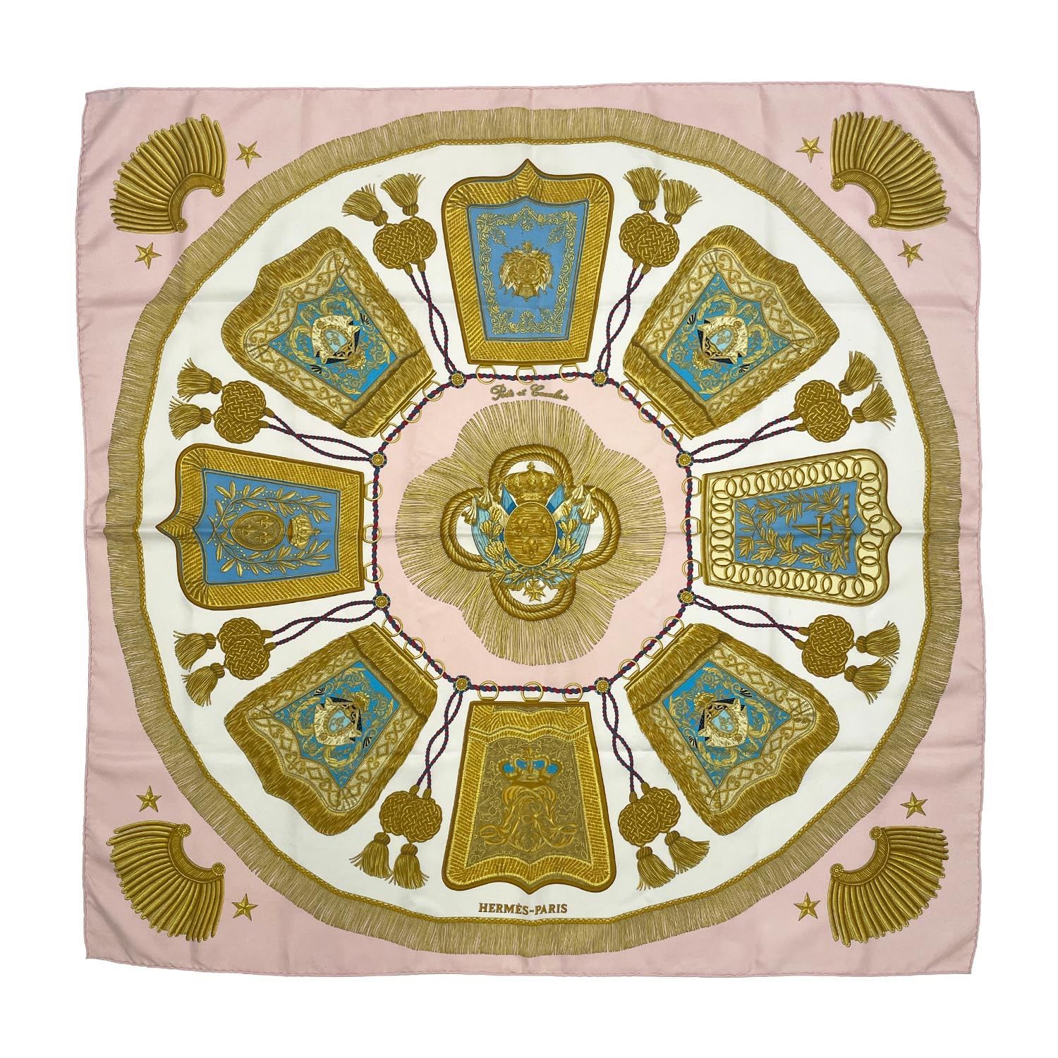 HERMES/エルメス カレ90 サーベル飾袋 シルク スカーフ d_140 HERMES エルメス カレ90 サーベル飾袋 スカーフ シルク レディース