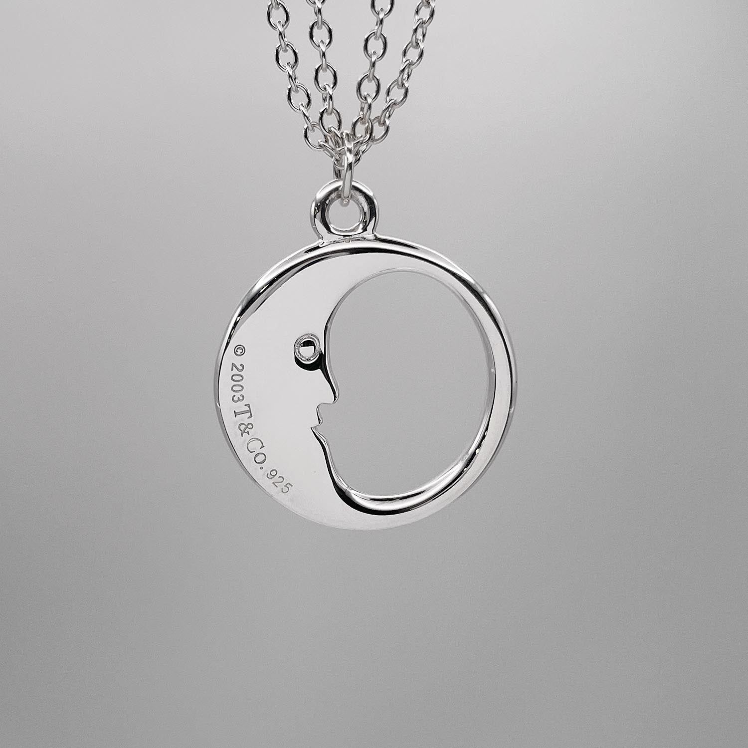 Tiffany&Co. ティファニー ネックレス マンインザムーン ペンダント 月