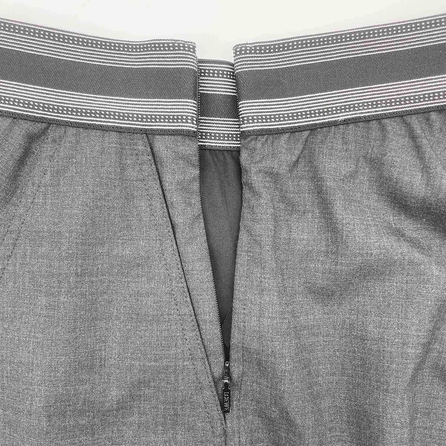 LOEWE ロエベ アシンメトリー スカート サイズ34 ミドル丈 膝下 ロゴ