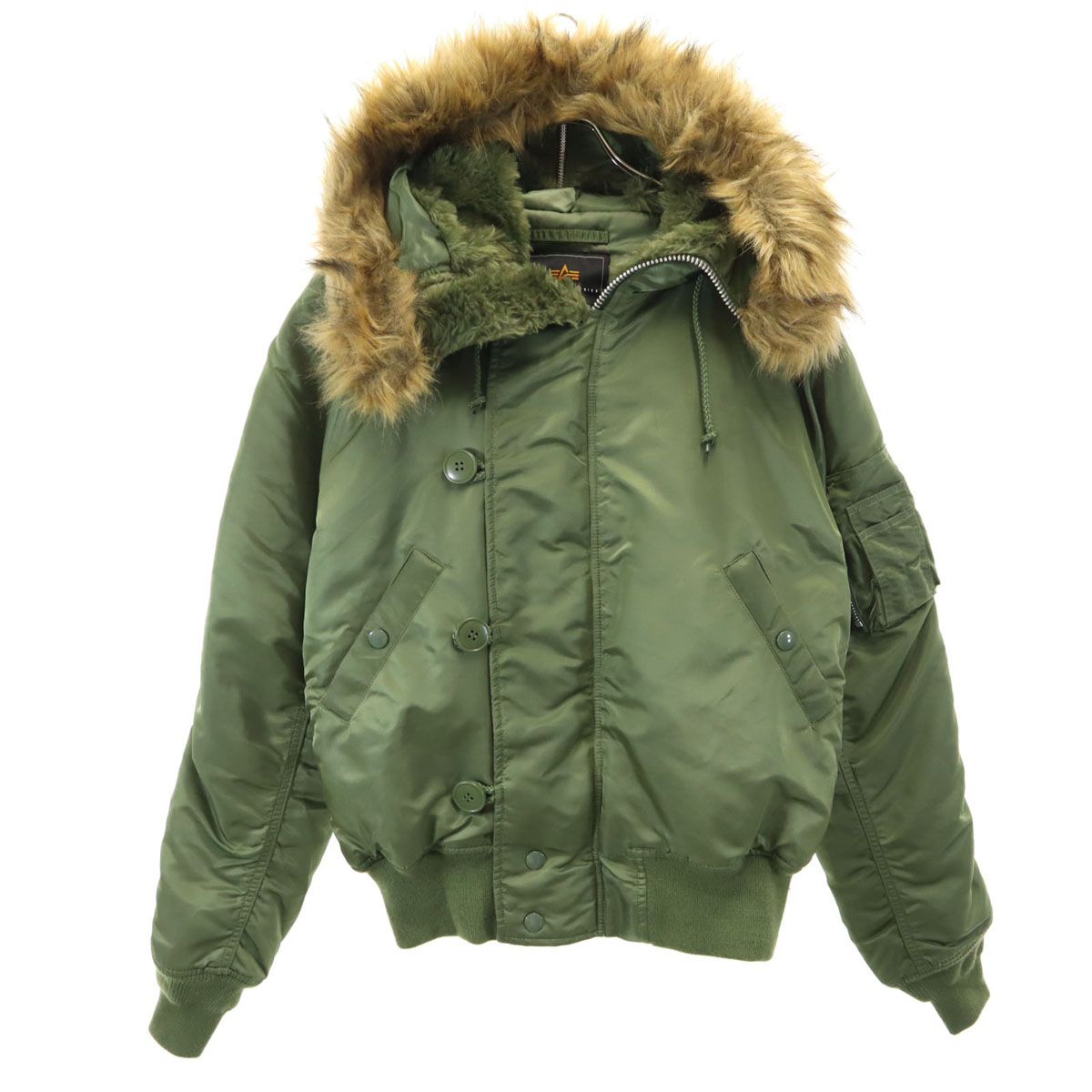 ALPHA アルファ N-2B フライトジャケット XS オリーブ系 中綿 メンズ