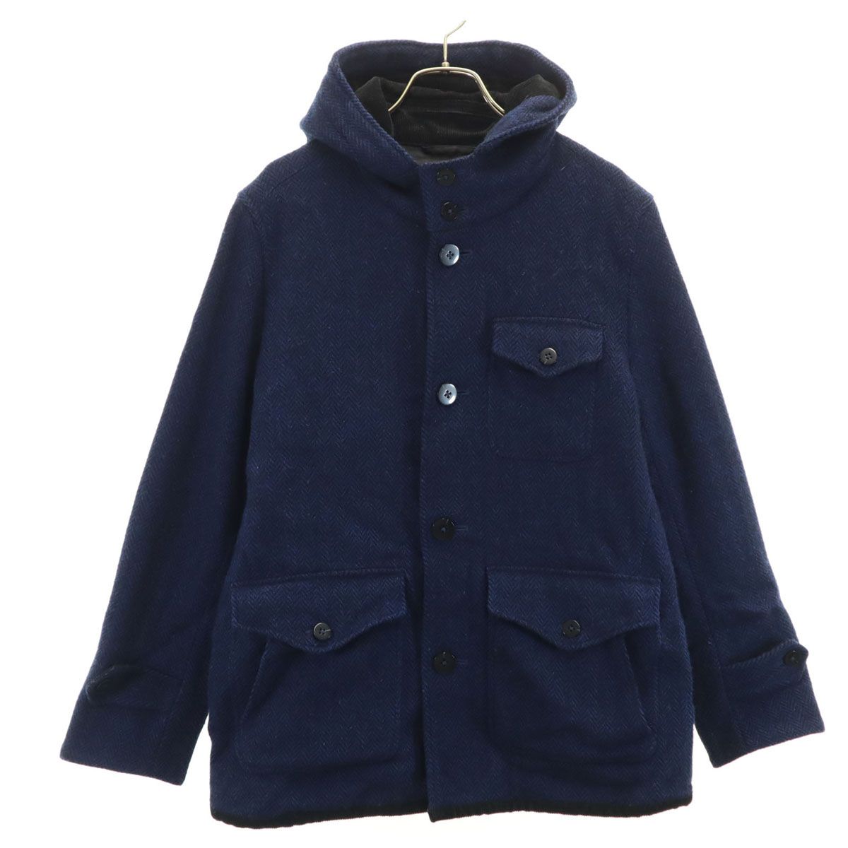 ハリスツイード ユナイテッドアローズ 100周年限定 ジャケット くるみボタン ハリスツイード テーラードジャケット ウール100% くるみボタン 千鳥柄