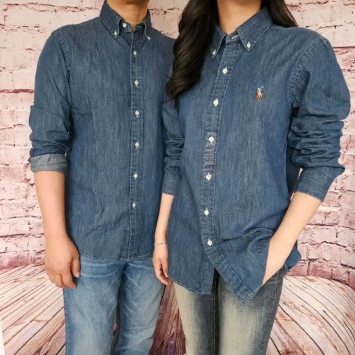 新品) ポロラルフローレン デニムシャツ シャンブレー インディゴ