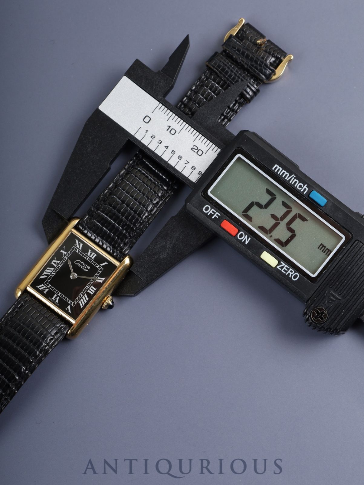 カルティエ マストタンク LM 19749 13 手巻き SV925 純正革ベルト 純正