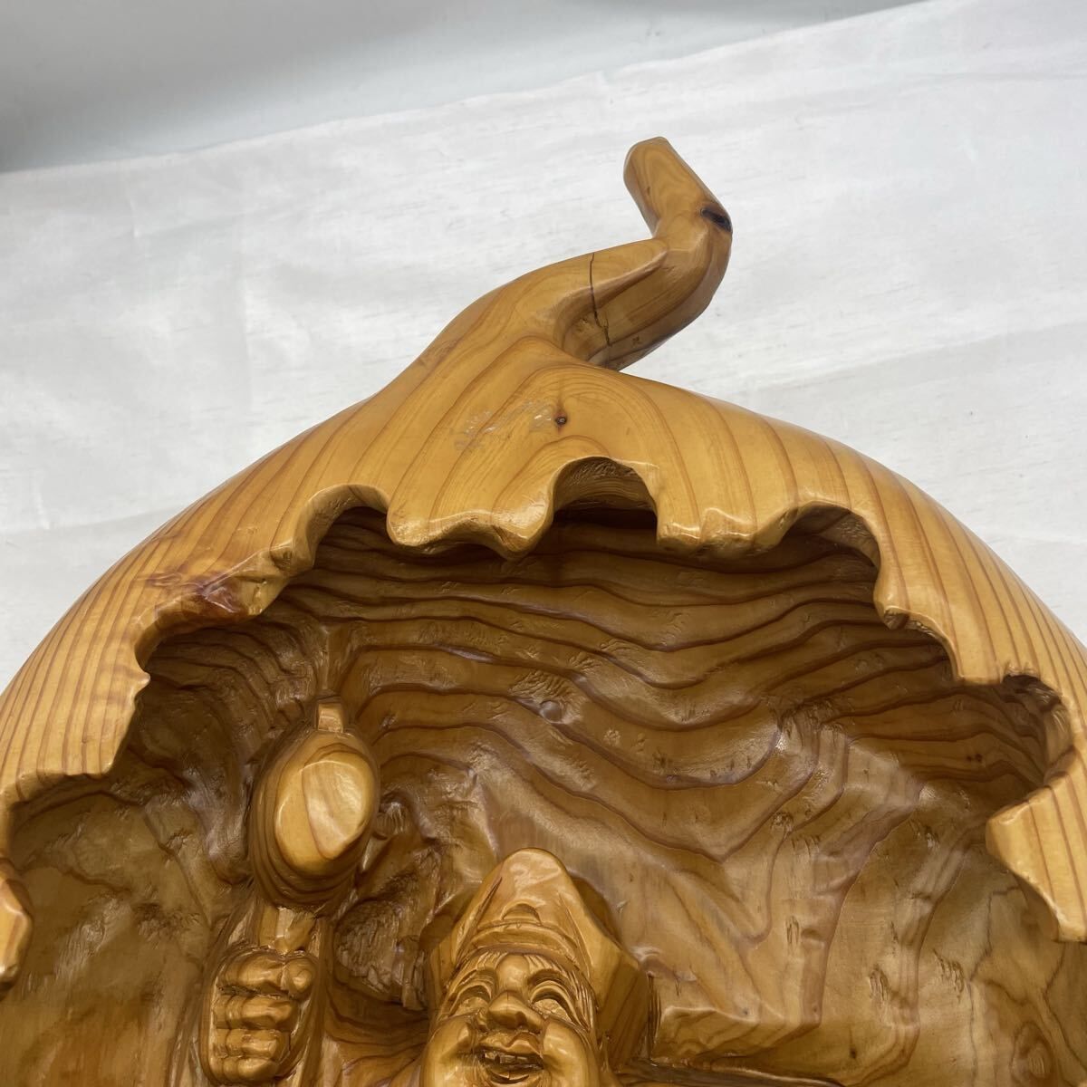 特大サイズ 布袋様・大黒天 瓢箪型 縁起物 七福神 縁起 木製 当時物 木彫り 特大サイズ 布袋様・大黒天 瓢箪型 縁起物 七福神 縁起 木製 【公式通販】