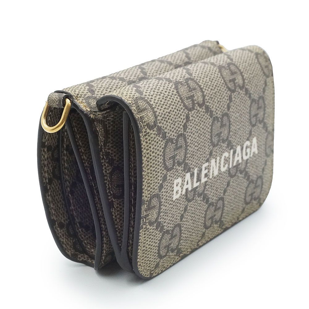 【ほぼ未使用】 グッチ × バレンシアガ ザ ハッカー プロジェクト ウォレット 未使用品！！ グッチ バレンシアガコラボ ザ ハッカープロジェクト