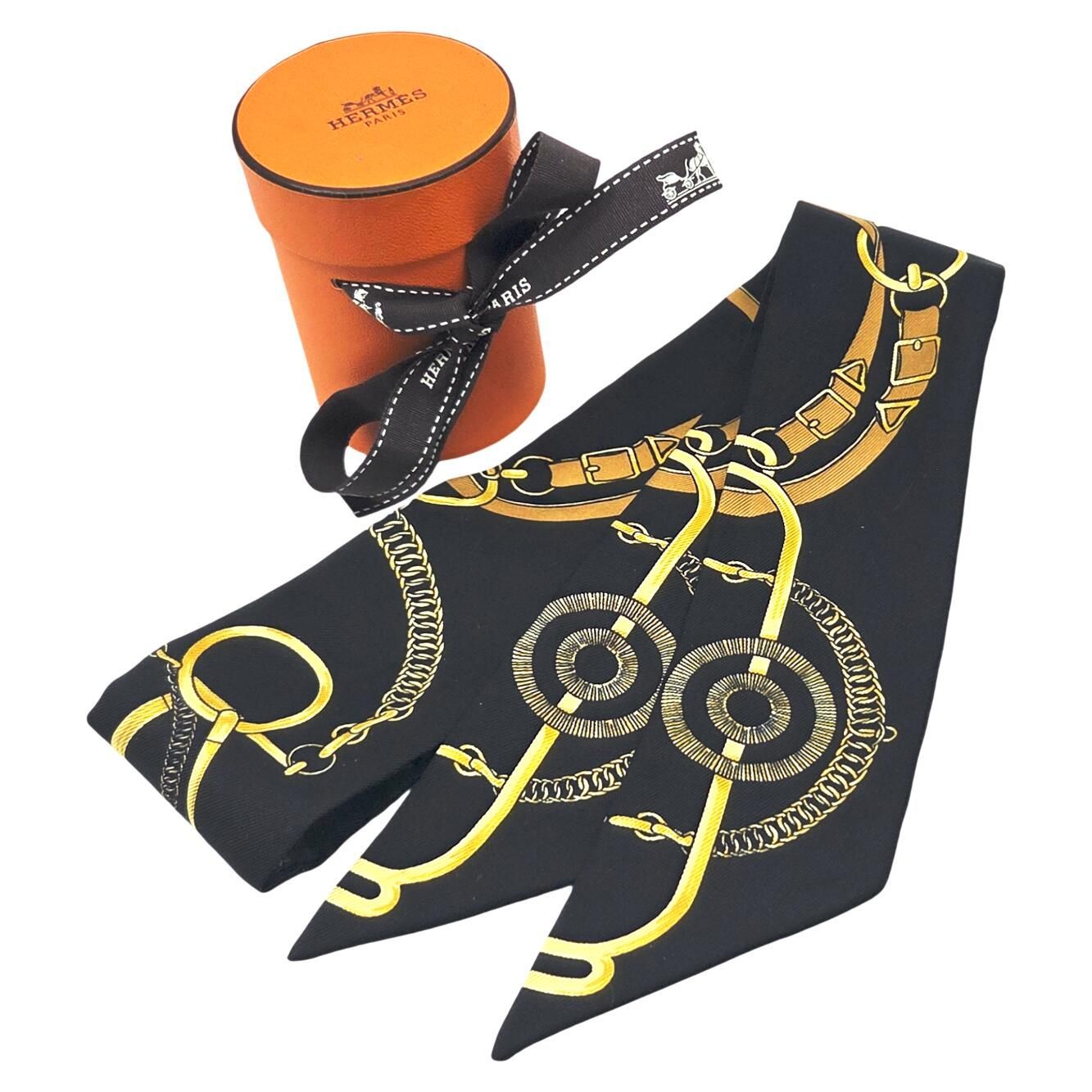 HERMES エルメス トゥイリー ツイリー エプロンドール シルク スカーフ