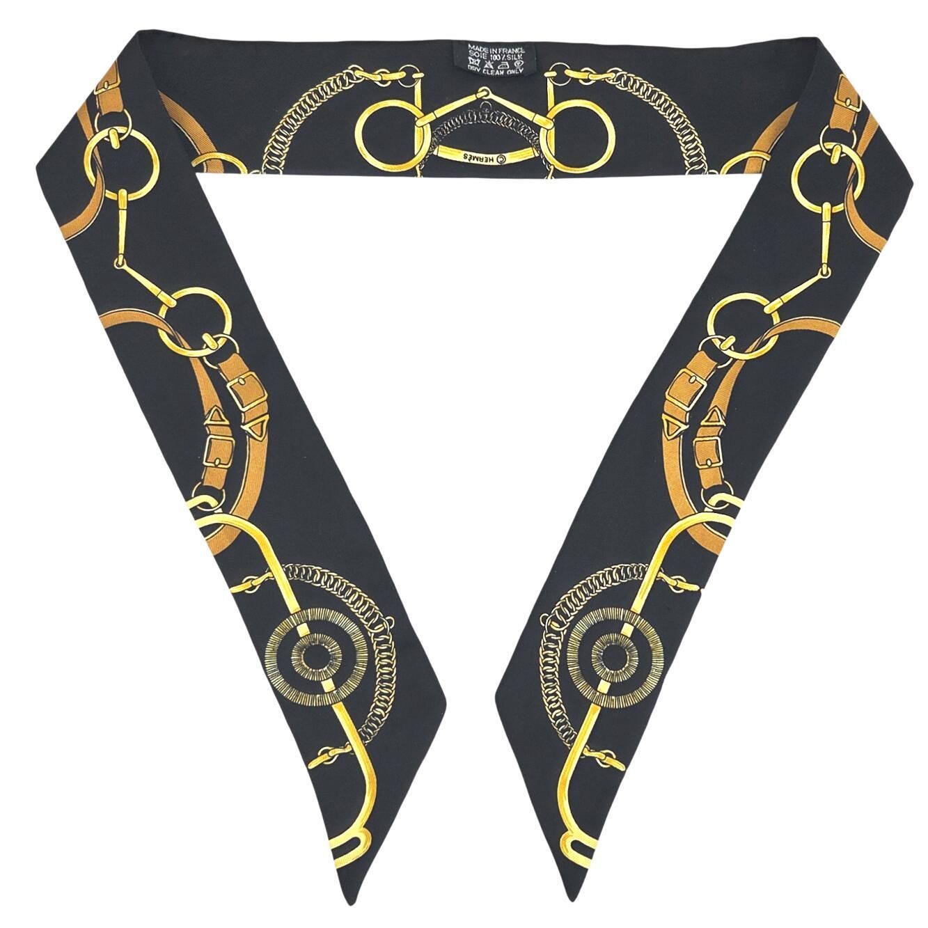 HERMES エルメス トゥイリー ツイリー エプロンドール シルク スカーフ