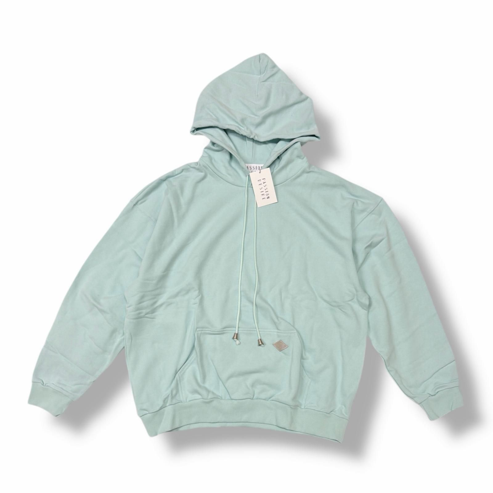 参考上代28380円 未使用 el conductorH 25SS COTTON HOODED SWEATER スウェット フーディー パーカー コンダクター PD25SC06 ミント 2 （4579M） 参考上代28380円 未使用 el conductorH 25SS COTTON HOODED SWEATER