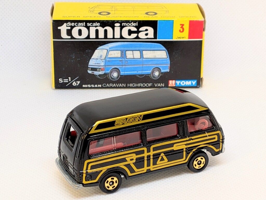 トミー 横浜高島屋特注 トミカ ニッサンキャラバンハイルーフバン/黒金