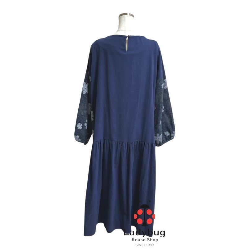 アズノウアズ オオラカ AS KNOW AS ANYWEAR ロングワンピース 花刺繍