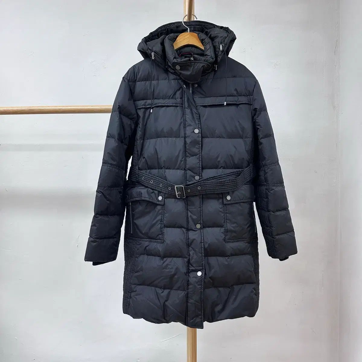 TOMMY タミヒルフィガー レディース ベルト付き ロング ダウン XL