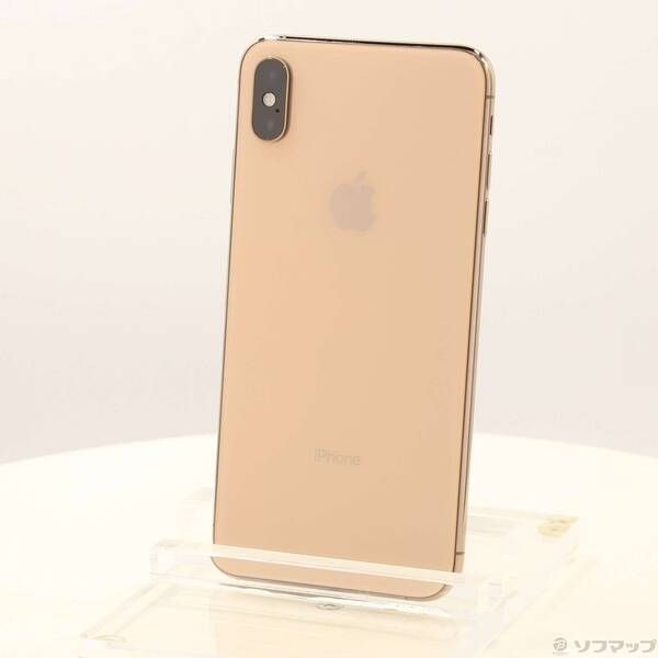 中古品〕 iPhoneXS Max 64GB ゴールド MT6T2J／A SIMフリー【305