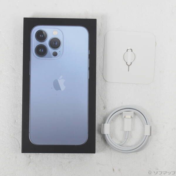 中古品〕 iPhone13 Pro 512GB シエラブルー MLV03J／A SIMフリー【377