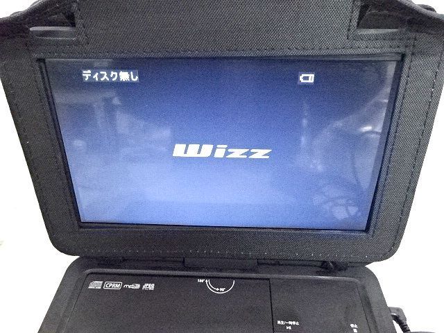 ☆Wizz 10.1インチ ポータブルDVDプレイヤー 中古品 車載用バッグ付き