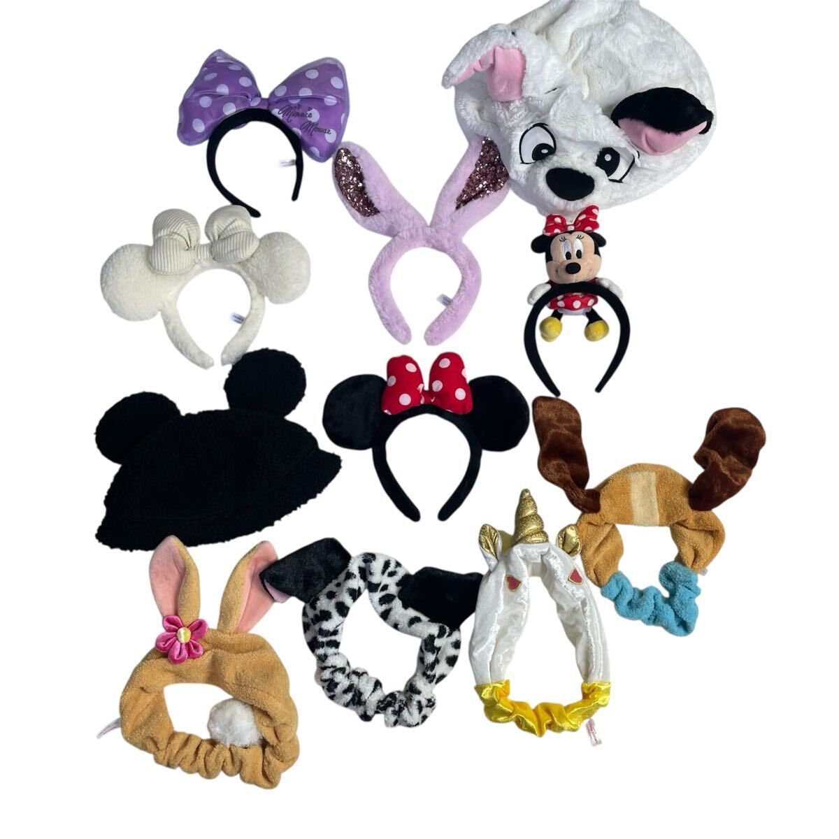 ディズニー 帽子 カチューシャ ヘアバンド まとめ売り 11点セット】ディズニーリゾート カチューシャ 帽子 ヘアバンド 美品