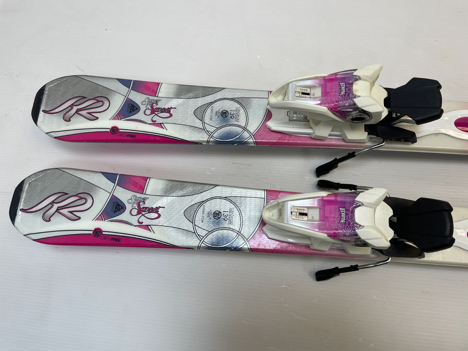 メンテ済 スキー K2 Super Sweet 139 cm CATCH FREE ROCKER カービング