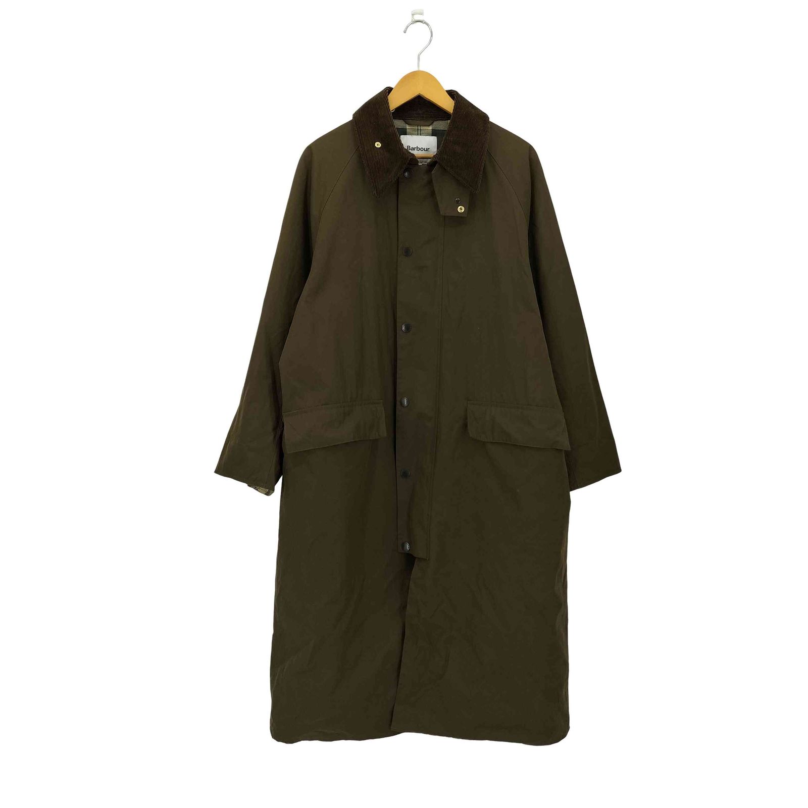 バブアー Barbour 別注 BURGHLEY COAT バーレー ジップアップ オイルドコート メンズ  38