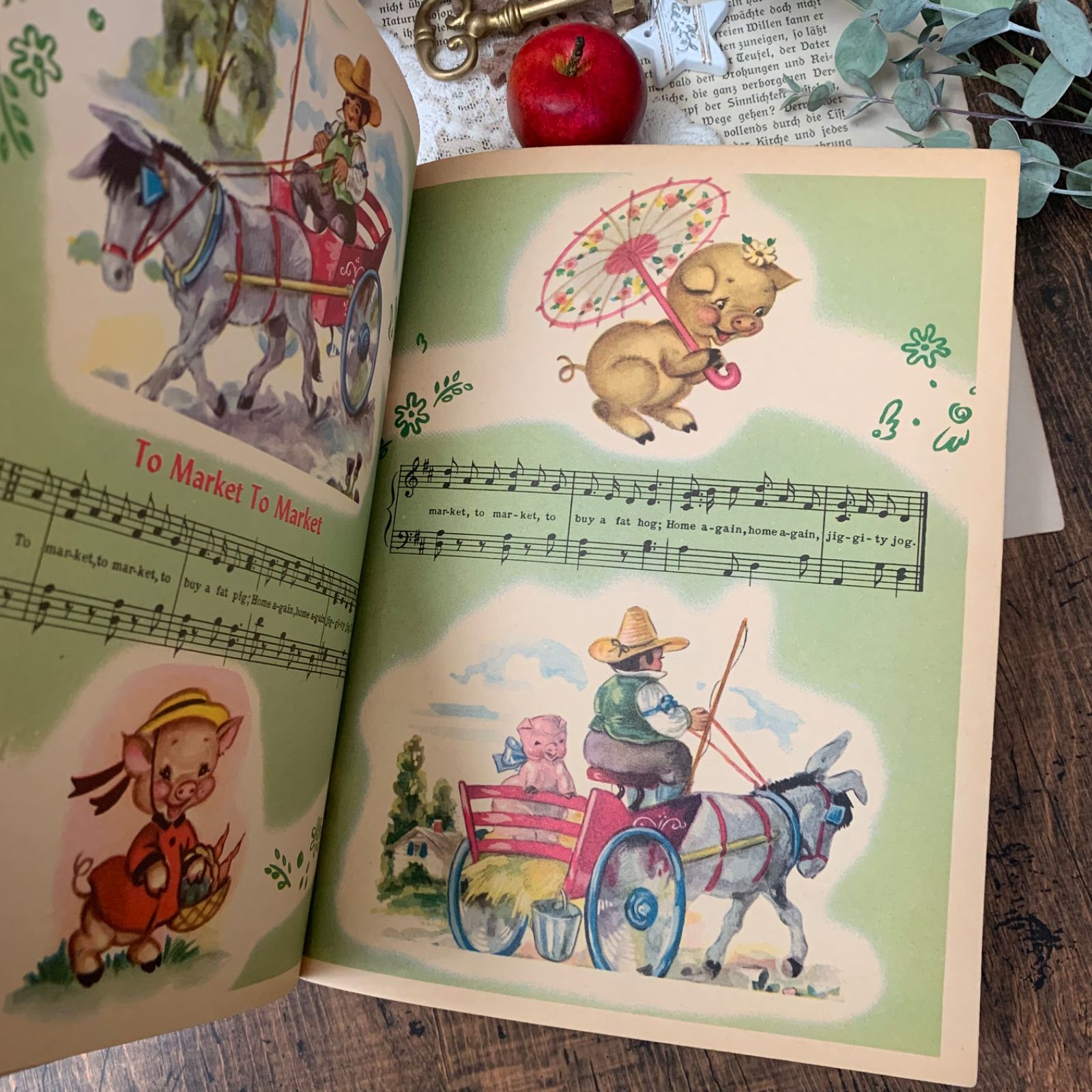 ヴィンテージ 絵本 Rosemary Clooney's Children's Song Book 1956年