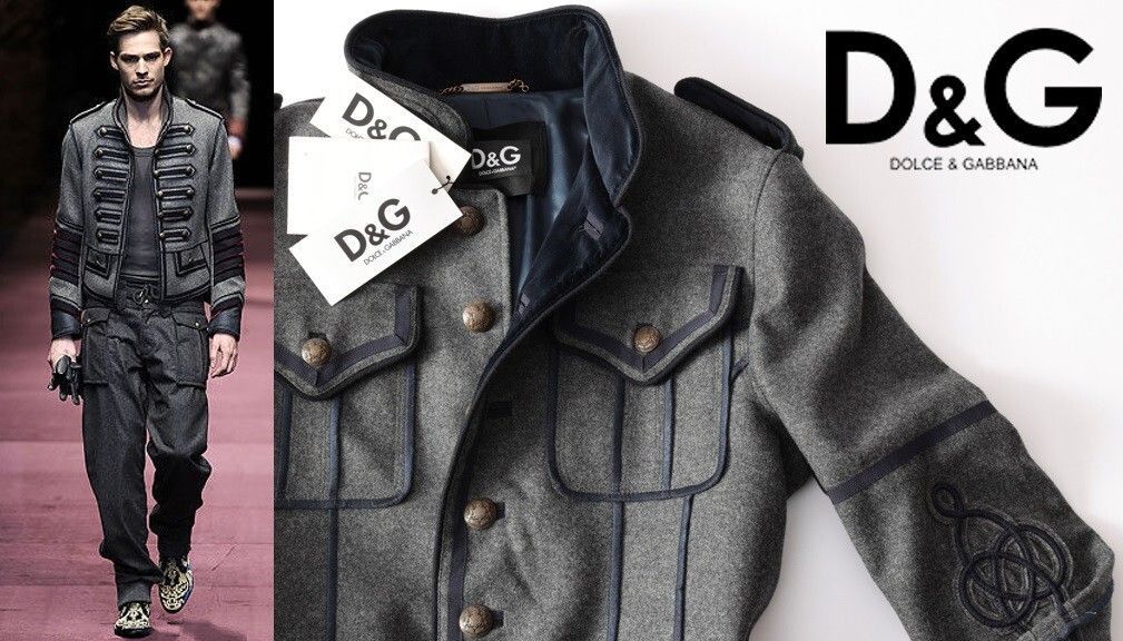 正規品☆DOLCE&GABBANA ドルチェ&ガッバーナ☆ナポレオンハーフコート
