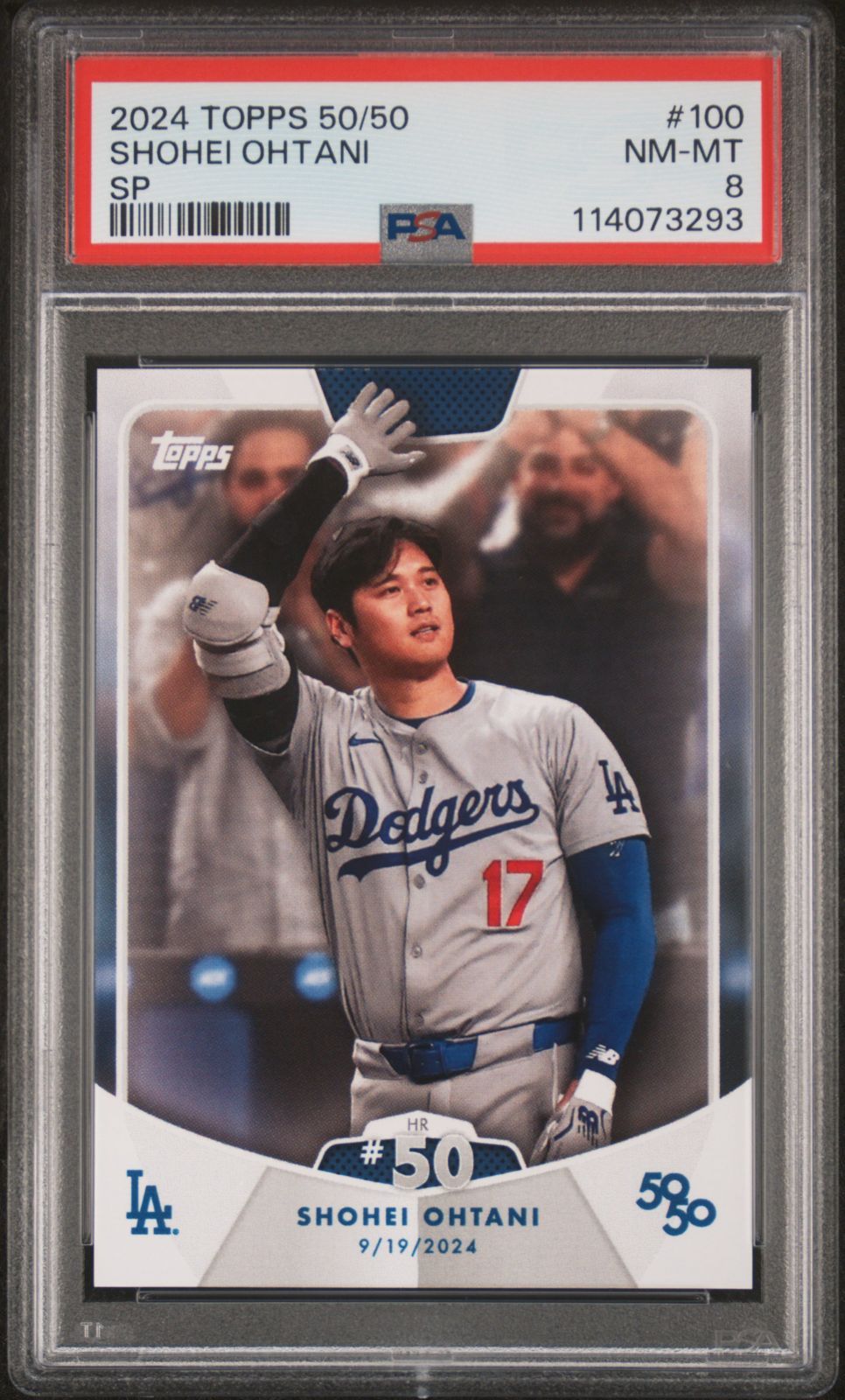 人気セール，人気 2024 Topps 大谷翔平 50/50 HR 50号 Image Variation PSA8 MLB