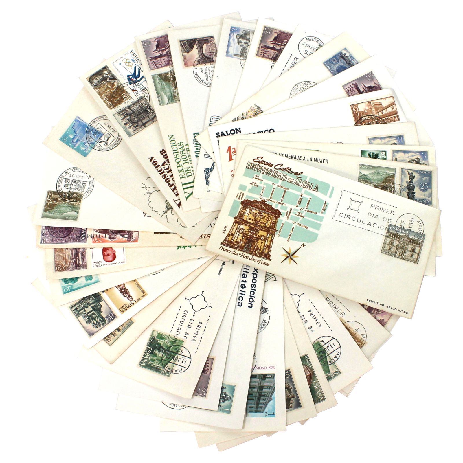 スペイン建築物中心 初日カバー FDC 30枚セット 1960-70年代 海外切手