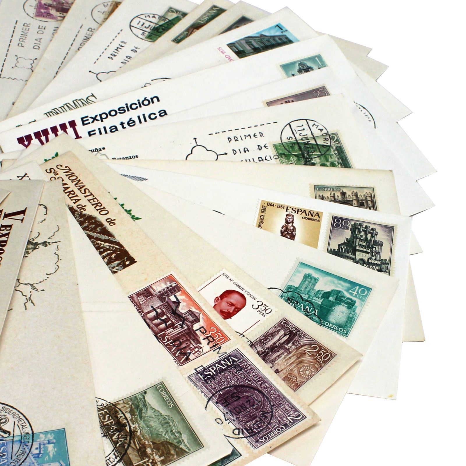 スペイン建築物中心 初日カバー FDC 30枚セット 1960-70年代 海外切手