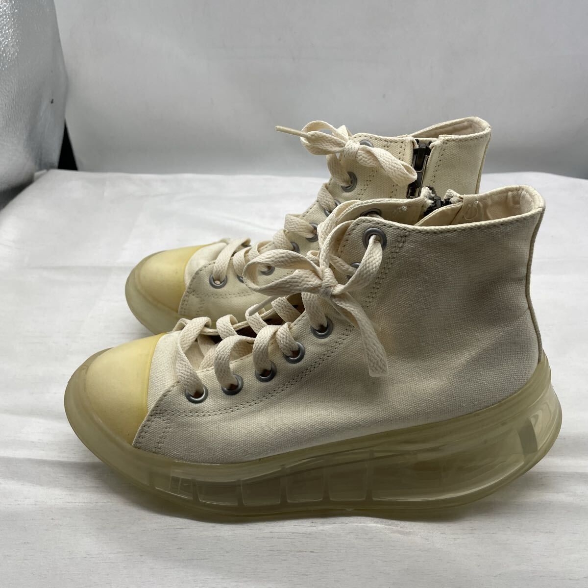 grounds グラウンズ ハイカット クリアソール スニーカー EU39（25cm