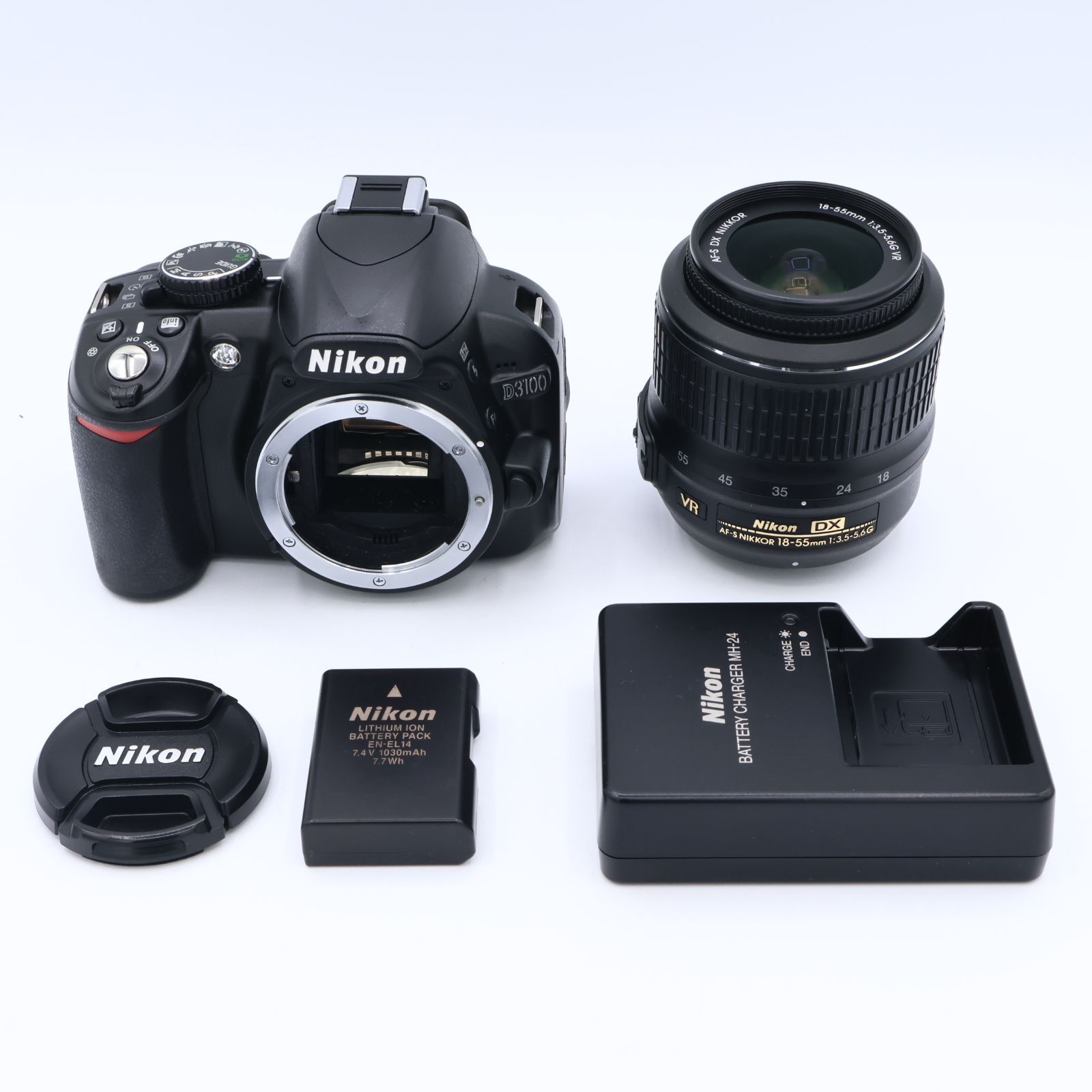 極美品｜Nikon D3000｜シャッター回数 6,343枚｜デジタル｜M100 ニコン（Nikon） 【中古】Nikon D3000 レンズキット シャッター回数